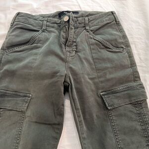 NWOT J BRAND Hoolihan Mid-Rise Distressed Jean Dark Olive Green Size 26